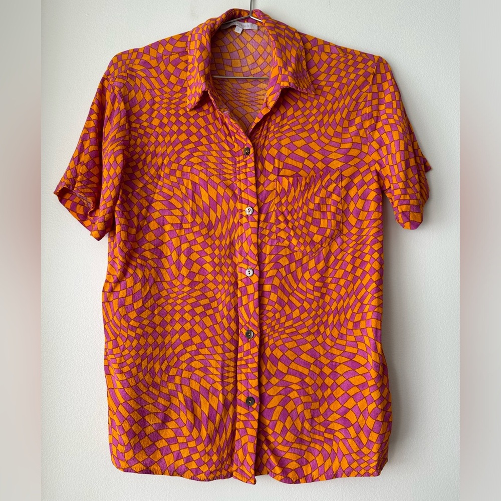 Ascot + Hart Oasis Button Up - Picture 3 of 5